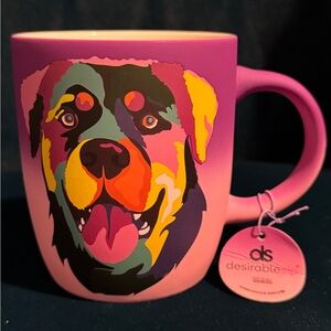 Soft Touch Rottweiler Multicolor Stained Glass Coffee Mug DesirableSip
